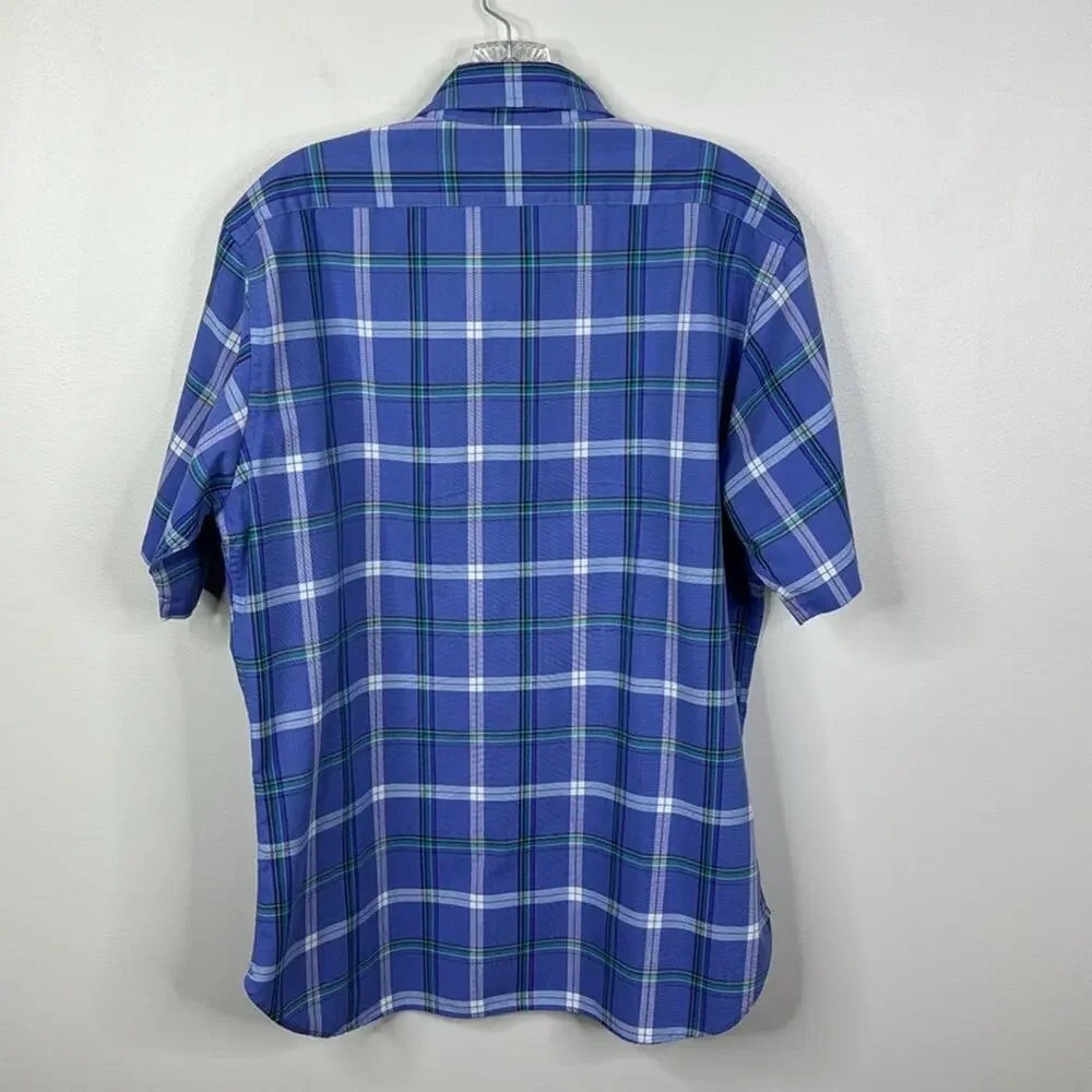 VTG Country Traditions by Pendleton Men's Large Plaid S/S Button Up Shirt USA